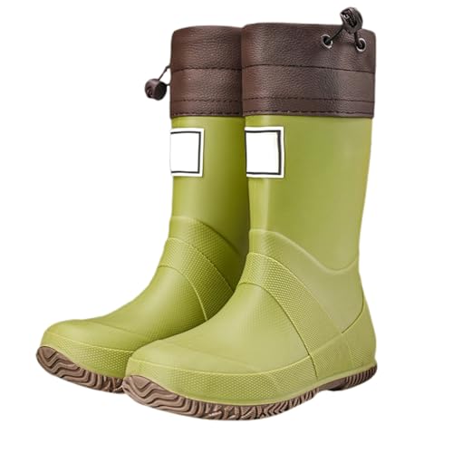Unisex Kinder Gummistiefel Mädchen Regenzeit Bequem Regenschuhe Wasserdicht Bequeme Wasserschuhe Wasserdicht Leichte Halbhoch für 2-10 Jahre Kinder von Generic