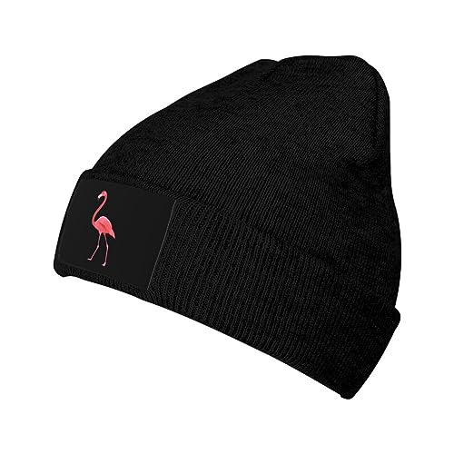 Unisex Mütze Flamingo Beanie Mütze Weich Strick Wintermütze Winddicht Wintermützen Für Camping Angeln Autumn von Generic