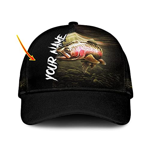 Unisex Schirmmütze Personalisiertes Love Forelle Fliegenfischen Army Cap Klassische Basecap Trendig Trucker Kappe Für Kid Outdoor Wandern Ausflug von Generic
