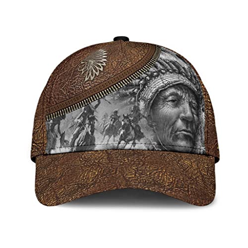 Unisex Snapback Kappe Personalisierter Indianer Sonnenmütze Retro Meshcap Klassische Baseball Kappe Für Winter Outdoor Wandern Ausflug von Generic