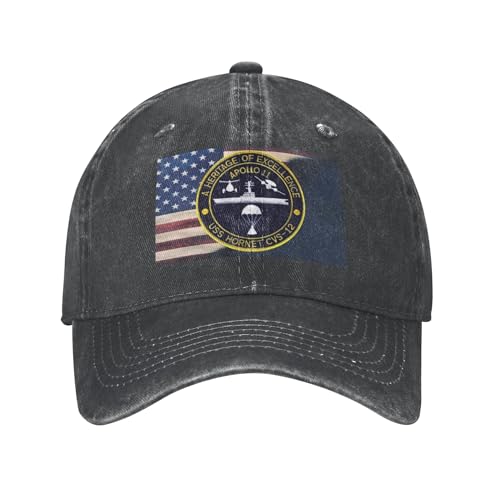 Unisex Sonnenmütze Bergung Der USS Hornet Cvs-12 Von Apollo 11 Running Kappe Trendig Papa Hüte Premium Trucker Kappe Für Radfahren Frühjahr Sport von Generic