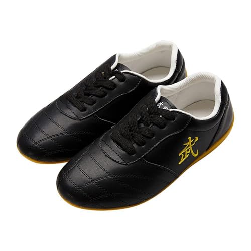 Unisex Tai Chi Kung Fu Schuhe Martial Arts Karate Chinesische Old Beijing Trainingsschuhe Große Größe Anti-Rutsch-Trainer,Schwarz,38 EU von Generic
