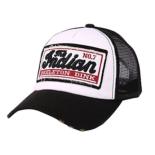 Unisex Trucker Cap Mesh Snapback Cap Indian Distressed Basecap Sommer Vintage Baseball Cap Classic Atmungsaktiv Baseballkappe Sporty Schirmmütze für Reine Freizeit Unisex Trucker Cap Mesh Snapback Cap Indian Distressed Basecap Sommer Vintage Baseball Cap Classic Atmungsaktiv Baseballkappe Sporty Schirmmütze für Reine Freizeit von Generic