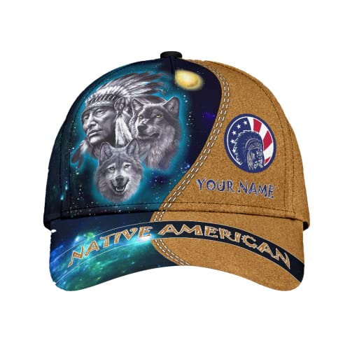 Unisex Trucker Kappe Personalisierter Indianer Papa Hüte Schnell Trocknende Army Cap Klassische Sonnenmütze Für Wandern Ausflug Winter Outdoor von Generic