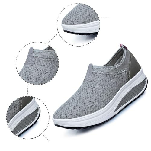 Unisex Wander Shoes Mesh Atmungsaktiv Freizeitschuhe Turnschuhe Freizeit Walking Diabetic Schnürer Sportschuhe Hallux Valgus 2025 Schuhe Damen von Generic