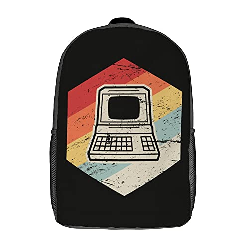 Unisex Wanderrucksack Retro-Vintage-Computerdesign Laptoptasche Stylische Schule Rucksack Für Reisen, Freizeit, Geschenk, 42X32X14Cm von Generic