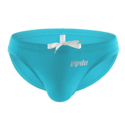 Unterhosen Männer Slip Herren String Atmungsaktive Unterwäsche bequemer Sportslip Tanga String Stretch Atmungsaktiv Herrenslips Mit Eingriff Weichbund Männer Unterwäsche Himmelblau XXL von Generic