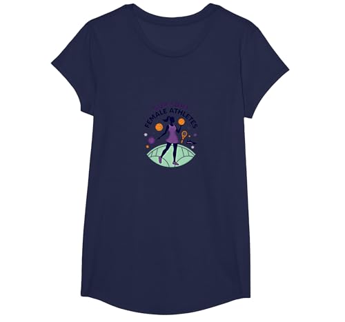 Unterstützen Sie weibliche Sportler T-Shirt, Girls, Marineblau, XS Unterstützen Sie weibliche Sportler T-Shirt, Girls, Marineblau, XS von Generic