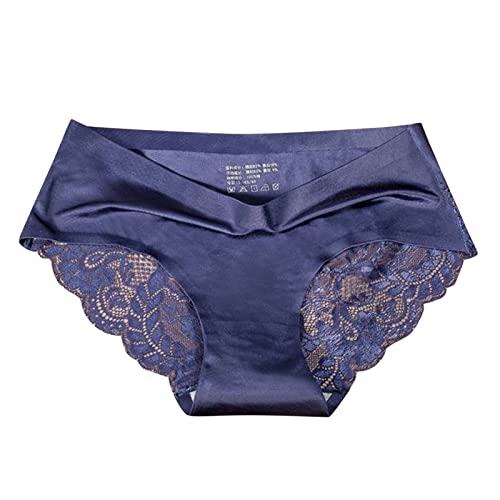 Unterwäsche Frauen Baumwolle Mit Spitze Damen Unterhosen Panty Hipster Aushöhlen Stretch Damenslips Seamless Unterwäsche Damen Hipster Panties Unterhosen Sportunterwäsche von Generic