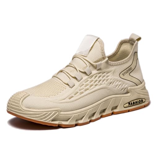 Urban Schuhe Herren Weich Bequeme Sportschuhe Breite Zehenbox Und Zero-Drop Leicht rutschfest Mid Top Trainers Running Tennis Joggingschuhe Walkingschuhe von Generic