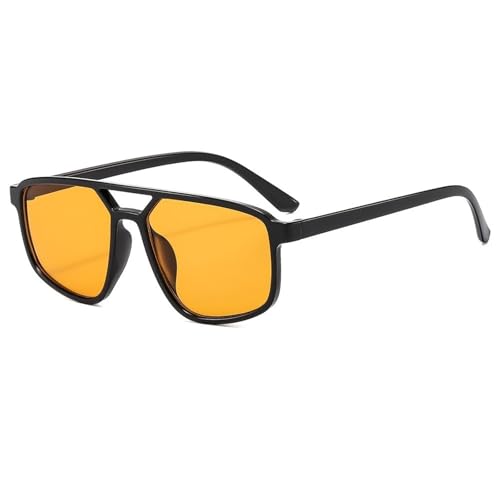 Urlaub Männer Pendler Sonnenbrille Party Frauen Dekorative Sonnenbrille(Yellow) von Generic