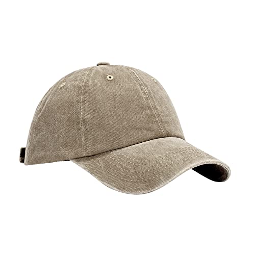 Urlaub Must Haves Einstellbare Dichtheit Basecap Für Pferdeschwanz Beliebter Stil Modestil Arbeitskappe Herren Reisen Im Freien (Khaki, One Size) von Generic