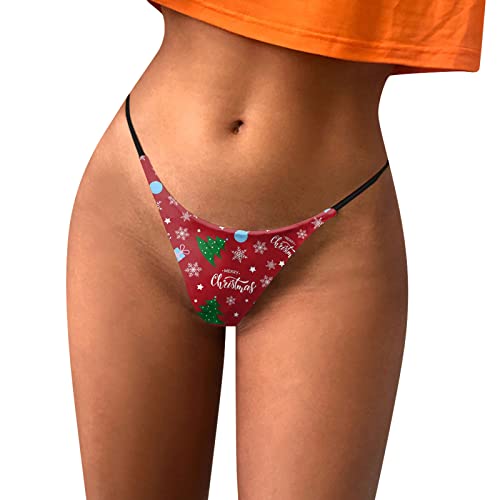 Valentinstag Damen Seamless Strings Slip Nahtlos Hipster Unterhosen Tangas Sexy Unterwäsche Bequem Dessous Frauen Niedrige Taille Bikinis Taillenslips Unterwäsche Frauen Baumwolle Tanga von Generic