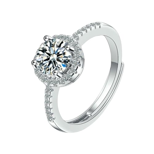 Vergoldeter Kupferring mit verstellbarem Zirkonia für Damen, minimalistischer offener Schmuck von Generic