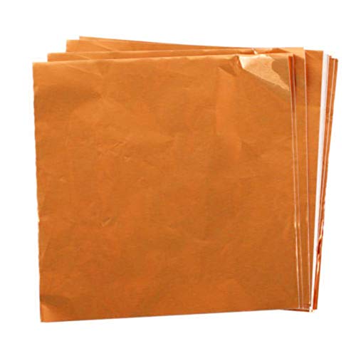 Verpackungen aus Aluminium, quadratische Verpackungen, Schokolade, Bonbons, zum Verpacken oder Dekorieren von Süßigkeiten, 8 x 8 cm, 100 Stück, robust und praktisch von Generic