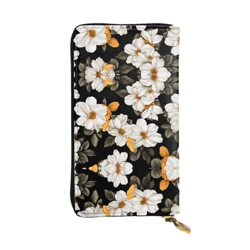 Verschluss Geldbörsen Gelber Hintergrund Blumen Druck Handtaschen Kreative Reißverschluss Geldbörse Vintage Geldtasche Für Mutter, Frauen, Freund von Generic