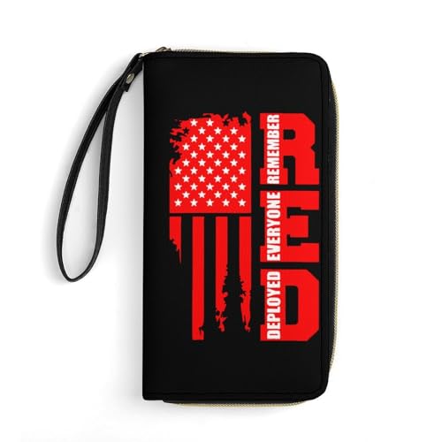 Verschluss Geldbörsen Red Erinnert Euch An Alle, Die Am 4. Red Friday Eingesetzt Wurden Kartenetui Kreative Portmonee Retro Tragbare Brieftasche Für Frauen, Mädchen, Tochter von Generic