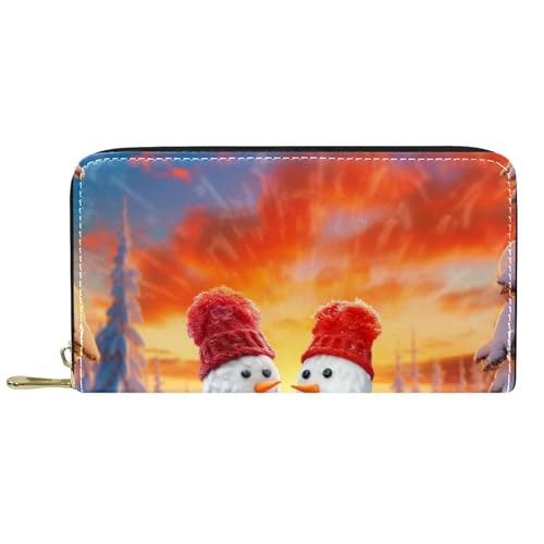 Verschluss Geldbörsen Weihnachtsbaum Liebe Schneemann Reißverschluss Geldbörse Nette Geldbörse Kreative Portemonnaie Für Frauen, Mädchen, Kinder von Generic