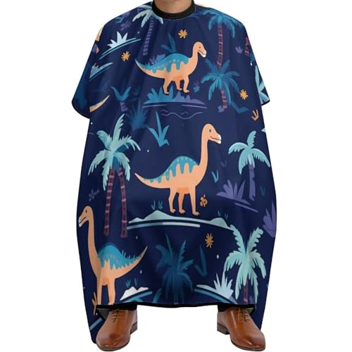 Verstellbar Friseure Kleid, Cartoon-Dinosaurier, Haarschneiden Umhange Antistatisch Friseurumhang für Haarschnitt Frauen Erwachsene von Generic