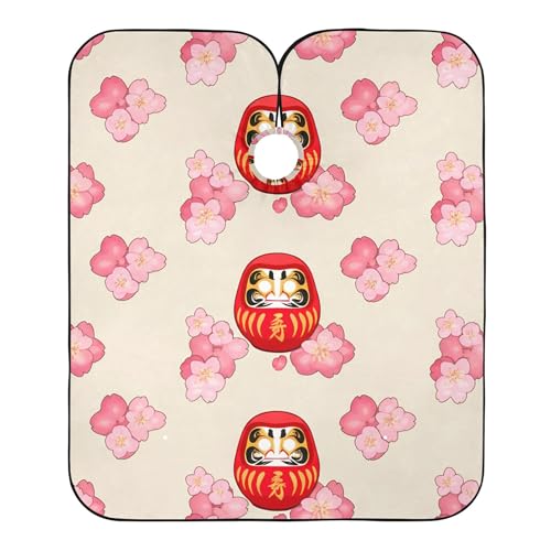 Verstellbar Friseure Kleid, Süße Daruma-Puppen, Haarschneiden Umhange Wasserdicht Haarschneideumhang für Haarschnitt Männer Haarstyling von Generic