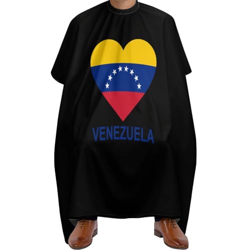 Verstellbar Friseurumhang, Liebe Venezuela, Friseure Kleid Polyester Haar Schneideumhang für Haarstyling Salon Männer von Generic