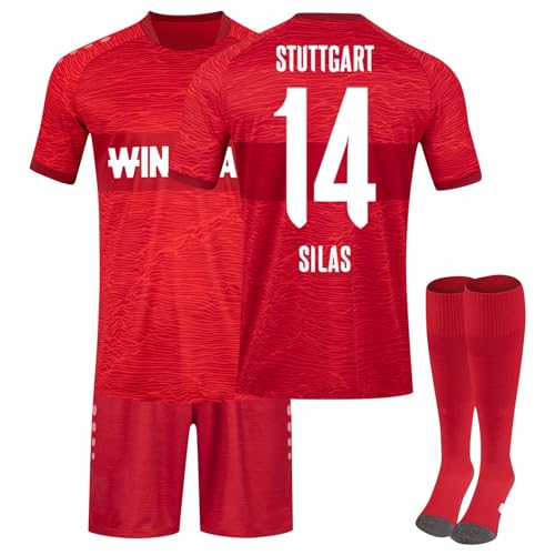 VfB Stuttgart Trikot，VfB Stuttgart Fanartikel，VfB Stuttgart Trikot Kinder，VfB Stuttgart Trikot Herren，Fussball Trikot Shorts Und Socken Anzug Für Jungen Herren,XXL von Generic