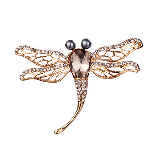 Vintage Kristall kleine Brosche Libelle Schal Kleidung Zubehör Anstecknadel für Schmuck Damen umweltfreundlich und praktisch von Generic
