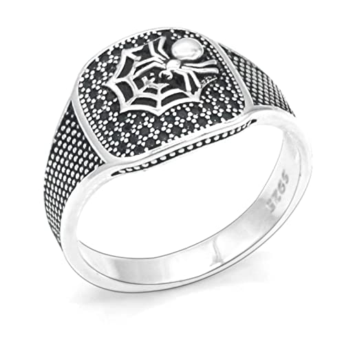 Vintage Ring 925 Silber Damenring türkischer Stil Spinnenring Schmuck Herren Modeschmuck von Generic