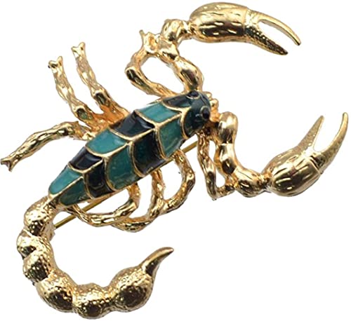 Vintage Skorpion Brosche Pin Cartoon Tier Brosche Anstecknadeln Schmuck Geschenk für Damen Herren Anzug Dekor Praktisches Design und Langlebig von Generic