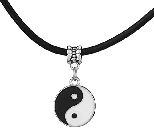 Vintage Style Mode Yin und Yang Anhänger Tai Chi Halskette Unisex Dekoration Schwarz & Weiß Nizza verarbeitet von Generic