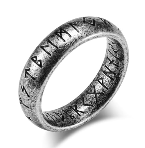Vintage Wikinger Titan Stahl Ring, Nordischer Wikinger Edelstahl Ring von Generic