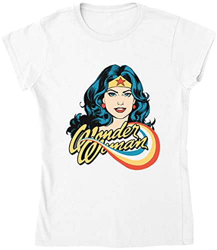 Vintage Woman Super Character Damen T-Shirt! Gr. X-Large, weiß von Generic