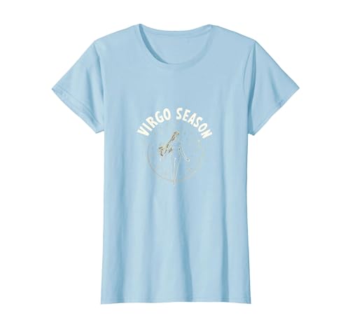 Virgo Season Himmlisches Sternzeichen Kunst für Männer T-Shirt, Damen, Himmelblau, XS von Generic