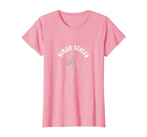 Virgo Season Himmlisches Sternzeichen Kunst für Männer T-Shirt, Damen, Rosa, XS von Generic