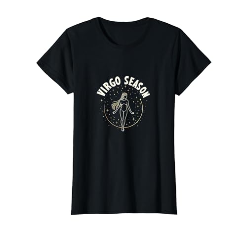 Virgo Season Himmlisches Sternzeichen Kunst für Männer T-Shirt, Damen, Schwarz, XS Virgo Season Himmlisches Sternzeichen Kunst für Männer T-Shirt, Damen, Schwarz, XS von Generic