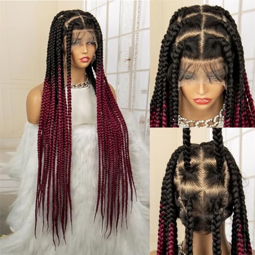 Volle Spitze Zöpfe Synthetische Spitze Vorne Perücke Knotenlose Box Zöpfe Perücke Mit Baby Haar Geflochtene Perücken Für Schwarze Frauen Volle Spitze Zöpfe Synthetische Spitze Vorne Perücke Knotenlose Box Zöpfe Perücke Mit Baby Haar Geflochtene Perücken Für Schwarze Frauen von Generic