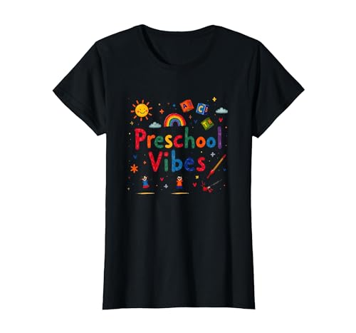 Vorschulstimmung: Buntes Lernabenteuer für Kinder T-Shirt, Damen, Schwarz, XS Vorschulstimmung: Buntes Lernabenteuer für Kinder T-Shirt, Damen, Schwarz, XS von Generic