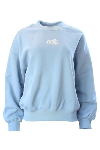 WRSTBHVR Damen Blizz Sweatshirt Subdued Bliue (DE/NL/SE/PL, Alphanumerisch, M, Regular, Regular, Hellblau) von Generic