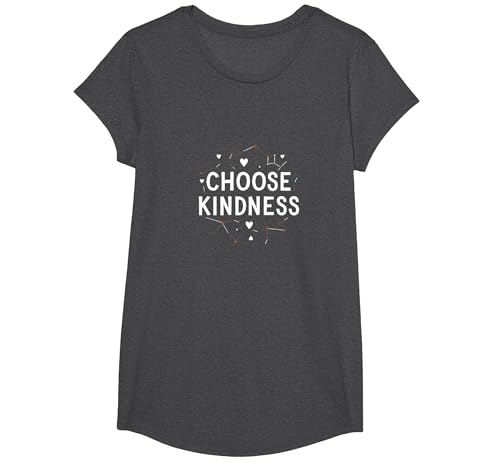 Wählen Sie Freundlichkeit: Konstellation des Mitgefühls T-Shirt, Girls, Anthrazit Meliert, XS Wählen Sie Freundlichkeit: Konstellation des Mitgefühls T-Shirt, Girls, Anthrazit Meliert, XS von Generic