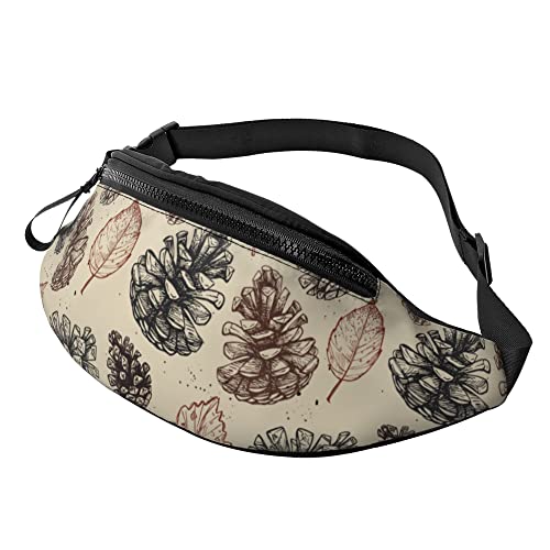 Waist Fanny Pack Handgezeichnetes Muster, Hüfttasche Mit Reißverschluss Sport Gürteltasche Mode Brusttasche Für Laufen Wandern Herren von Generic