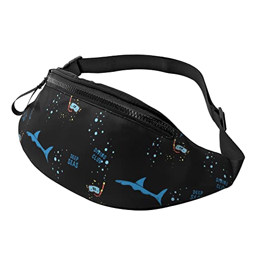 Waist Fanny Pack Niedlicher Hai-Oktoplus, Gürteltasche Stylisch Hüfttasche Multifunktionale Handytasche Tasche Für Damen Wandern Reisen von Generic