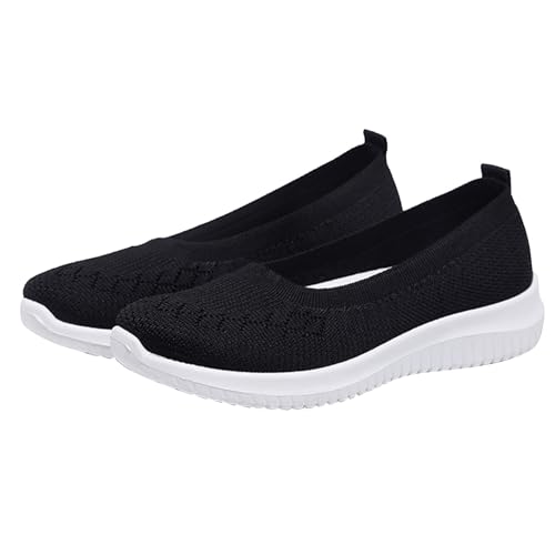 Walkingschuhe Damen Leicht - Sneaker Ohne Schnürung Sommer Slip-On Turnschuhe Mesh Atmungsaktiv Sportschuhe Leicht Bequem Arbeitsschuhe Plateau Einzelne Schuhe rutschfest Freizeischuhe1 Walkingschuhe Damen Leicht - Sneaker Ohne Schnürung Sommer Slip-On Turnschuhe Mesh Atmungsaktiv Sportschuhe Leicht Bequem Arbeitsschuhe Plateau Einzelne Schuhe rutschfest Freizeischuhe1 von Generic