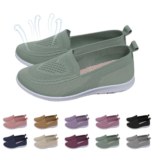 Walkingschuhe Sneaker Slip On Damen Schwarz Ballerinas Freizeitschuhe Mesh Atmungsaktives rutschfeste Loafer Bequeme Weicher Sohle Turnschuhe Lightweight Pantoletten Sneaker Walkingschuhe Sneaker Slip On Damen Schwarz Ballerinas Freizeitschuhe Mesh Atmungsaktives rutschfeste Loafer Bequeme Weicher Sohle Turnschuhe Lightweight Pantoletten Sneaker von Generic