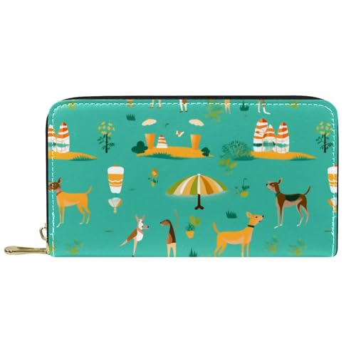 Wallet Bierschirm Mit Boxerhund Verschluss Geldbörsen Kreative Handtaschen Retro Kleine Münzbörse Für Tochter, Frauen, Mädchen von Generic