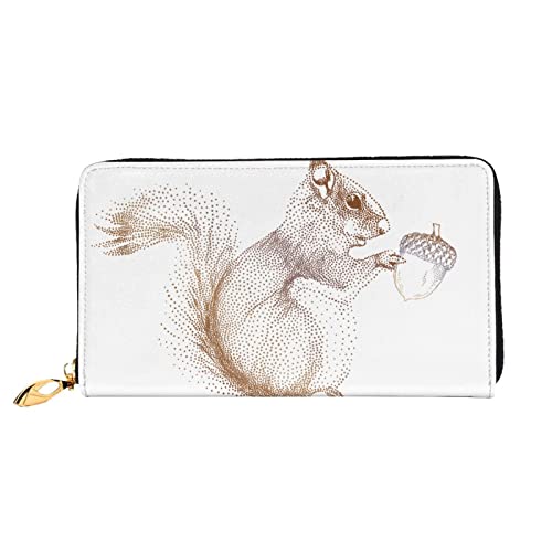 Wallet Kunst Eichhörnchen Geldbeutel Vintage Design Verschluss Geldbörsen Nette Geldbeute Für Frauen, Mädchen, Kinder von Generic