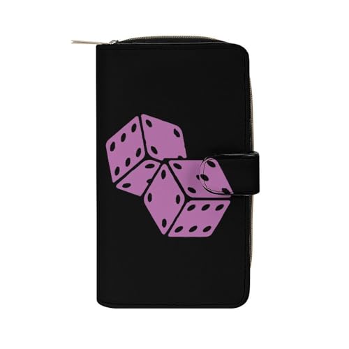 Wallet Würfel Logo2 Kartenetui Niedliche Reißverschluss Geldbörse Vintage Verschluss Geldbörsen Für Freundin, Mädchen, Mutter von Generic