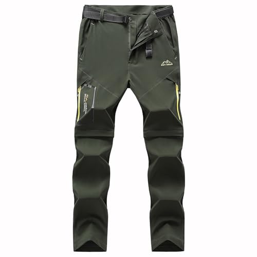 Wanderhose Herren Zip Off Funktionshose Herren mit Gürtel Atmungsaktiv Wasserdicht Trekkinghose Entfernbar Hose Wanderhose Herren Zip Off Funktionshose Herren mit Gürtel Atmungsaktiv Wasserdicht Trekkinghose Entfernbar Hose von Generic