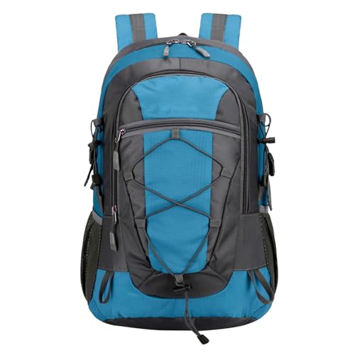 Wanderrucksack für Herren Damen, 30L Groß Wasserdichte Atmungsaktiv Reiserucksack mit Reflexstreifen für Outdoor Wandern Uni Schule Studium Arbeit Camping Radfahren Klettern Reisen (Himmelblau) von Generic