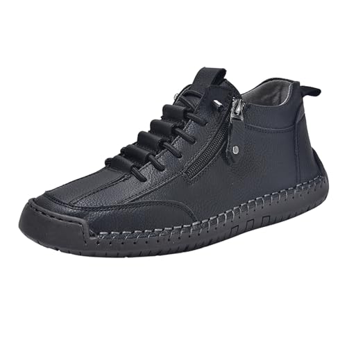 Wanderschuhe Herren Wasserdicht, Leichte Wanderstiefel Outdoor, Trekkingschuhe Atmungsaktive rutschfeste, Wanderschuhe Breite Füße Leder Stiefel, Hiking Boots Stiefeletten von Generic