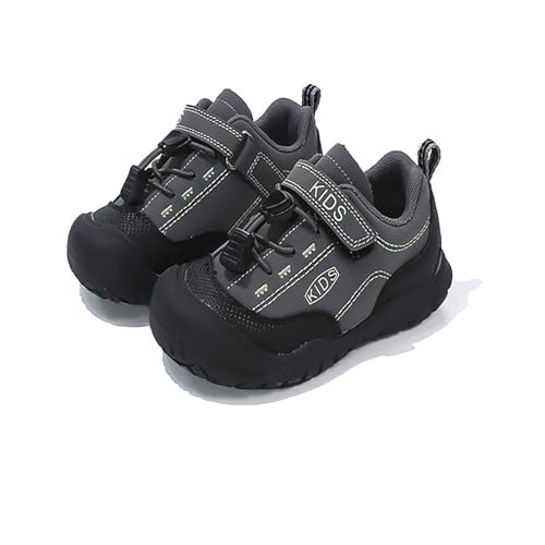 Wanderschuhe Kinder Jungen Modische Turnschuhe Flach Dicker Boden rutschfest Klettverschluss Sneaker Mädchen Atmungsaktiv Mesh Joggingschuhe Outdoor Sportschuhe Freizeitschuhe Gr.24-36 von Generic